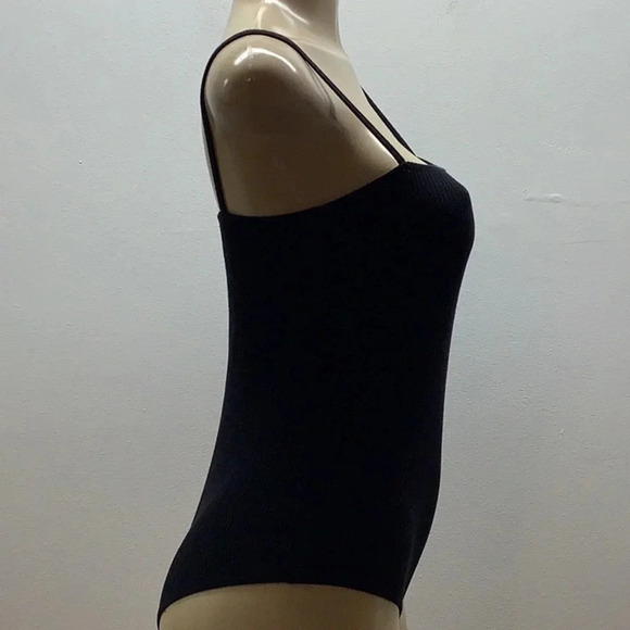 Shein black ribbed bodysuit size large Preloved - Picture 3 of 6
